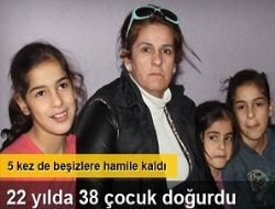 22 y�lda 38 �ocuk do�urdu