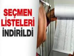 Se�men listeleri ask�dan indirildi