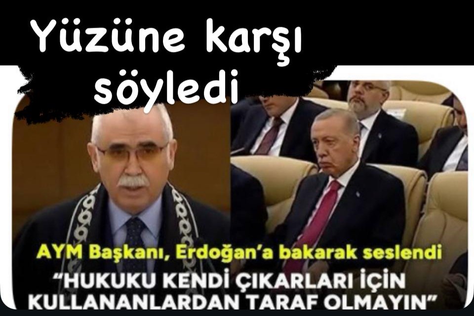 Y�z�ne kar�� s�yledi