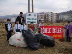 G�rele'li izcilerden �evre temizli�i