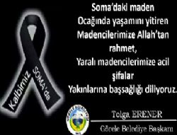 Ba�kan Erener'den Soma Mesaj�